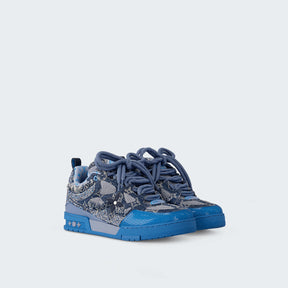 Louis Vuitton Skate Sneaker Blue Swarovski Monogram