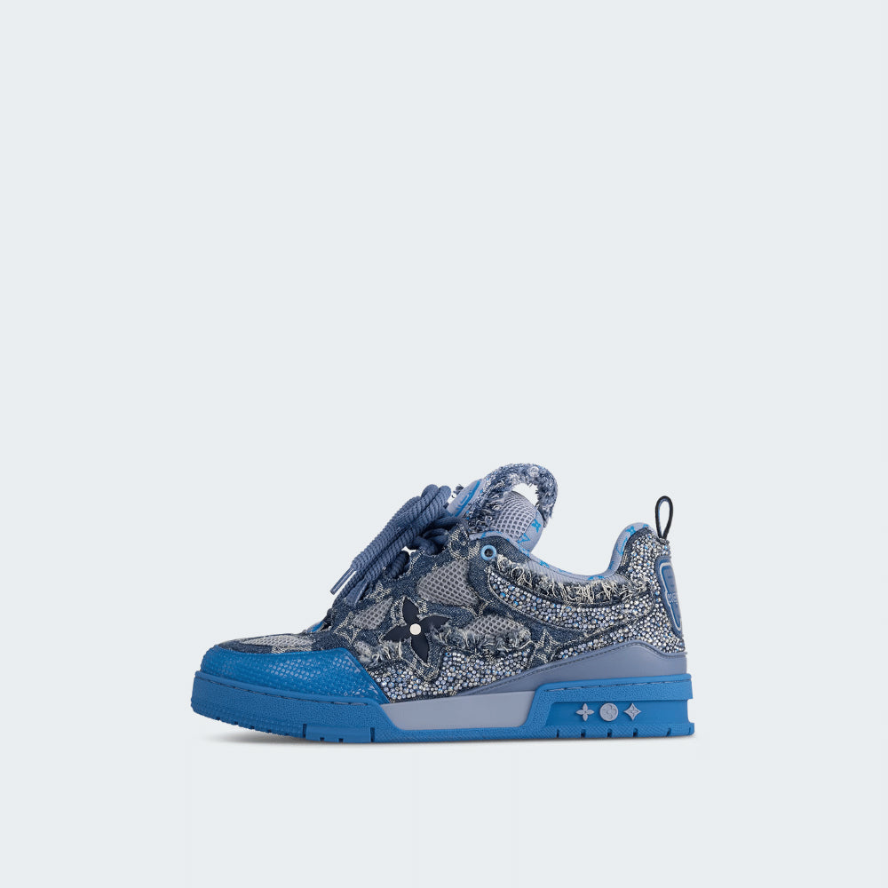 Louis Vuitton Skate Sneaker Blue Swarovski Monogram