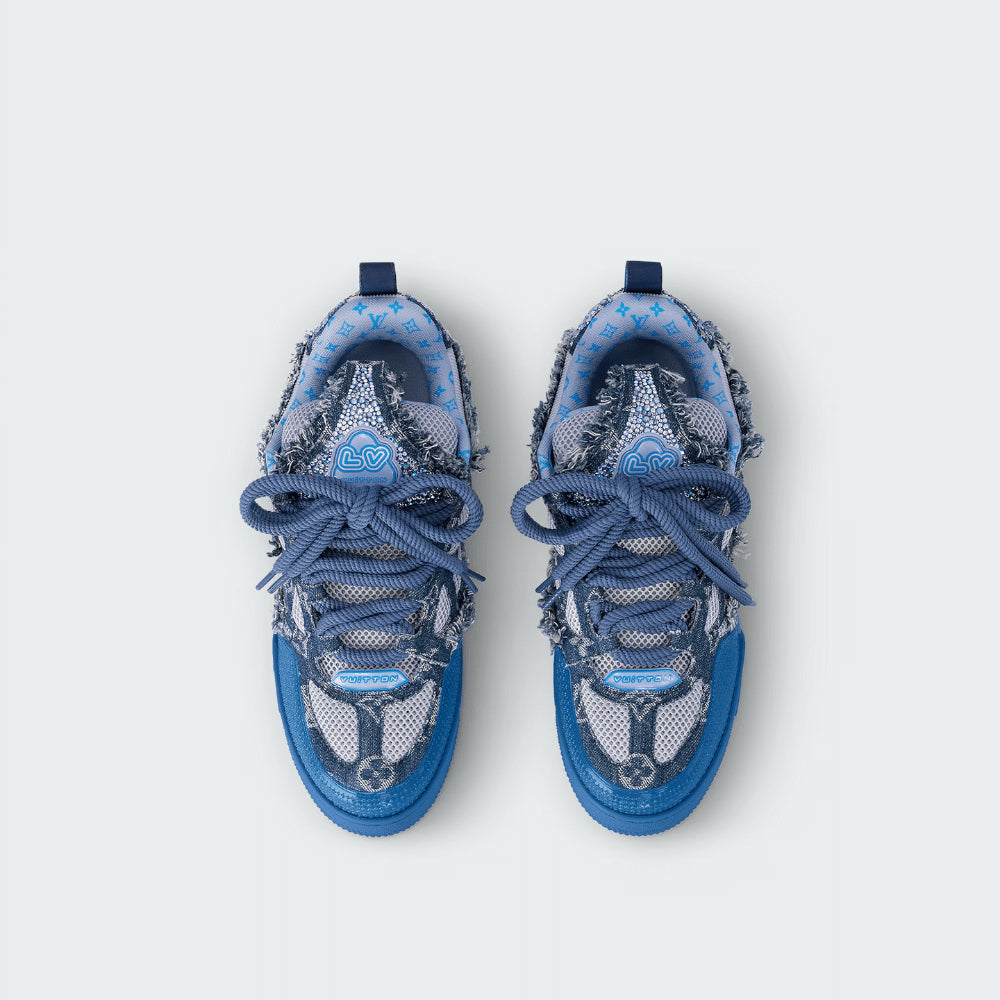 Louis Vuitton Skate Sneaker Blue Swarovski Monogram