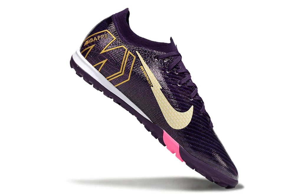 Chuteira Society Nike Air Zoom Mercurial Kylian Mbappe Vapor 16 Elite TF - Roxa