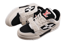 Louis Vuitton Trainer Black White Cream