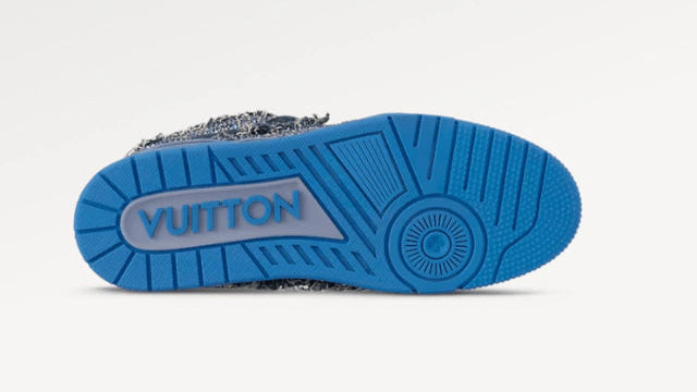 Louis Vuitton Skate Sneaker Blue Swarovski Monogram