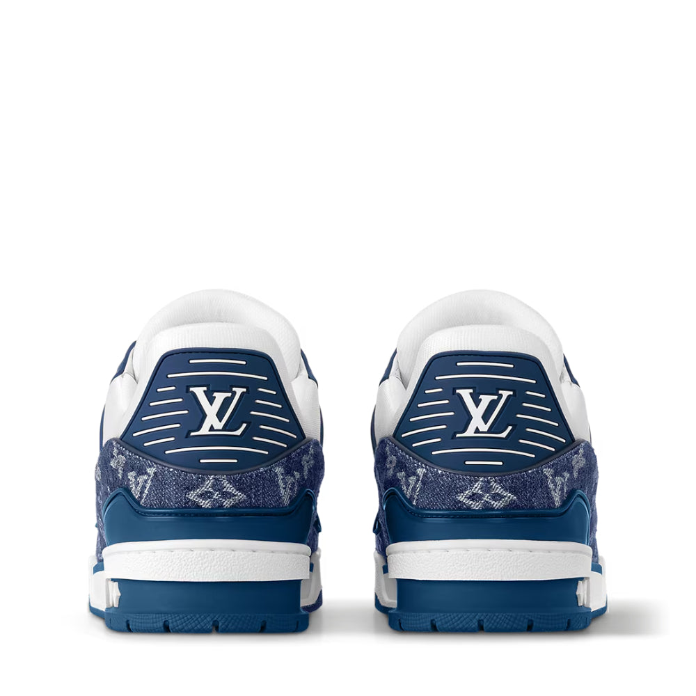 Louis Vuitton LV Trainer Monogram Denim White Blue
