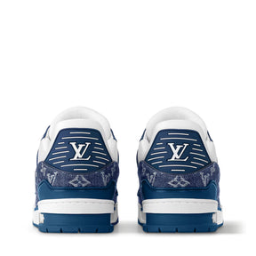Louis Vuitton LV Trainer Monogram Denim White Blue