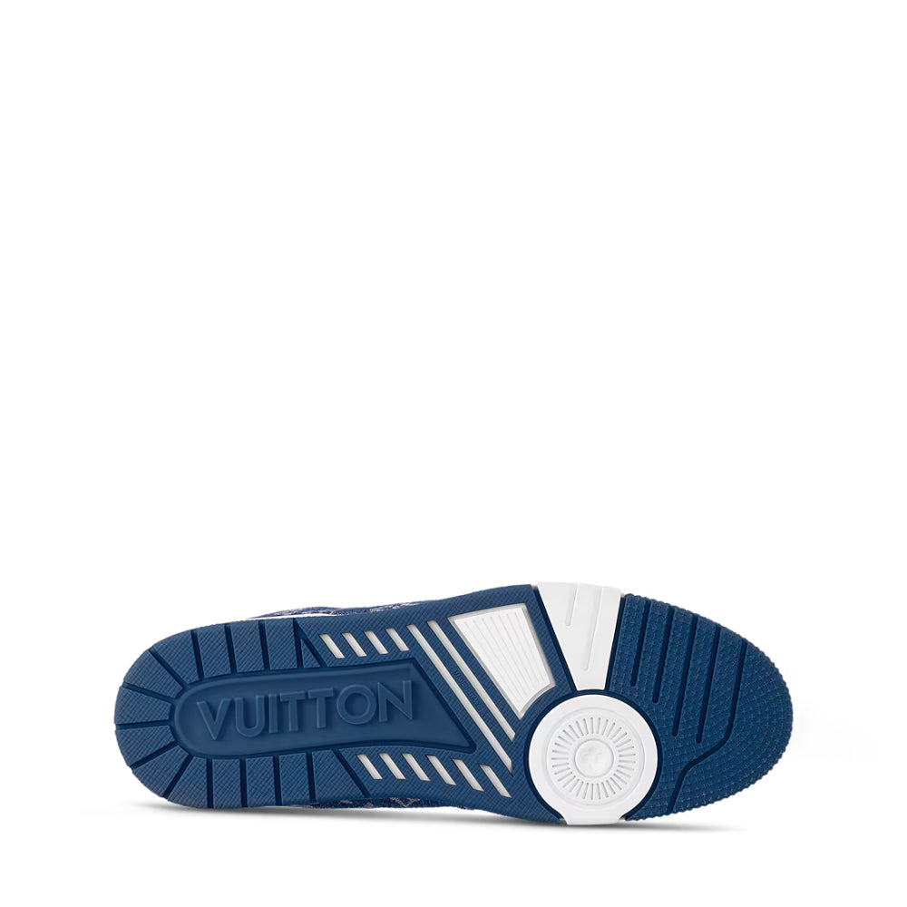 Louis Vuitton LV Trainer Monogram Denim White Blue