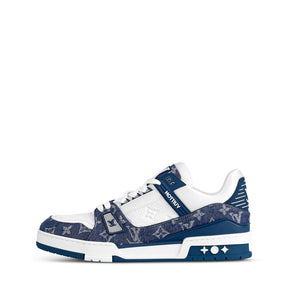 Louis Vuitton LV Trainer Monogram Denim White Blue
